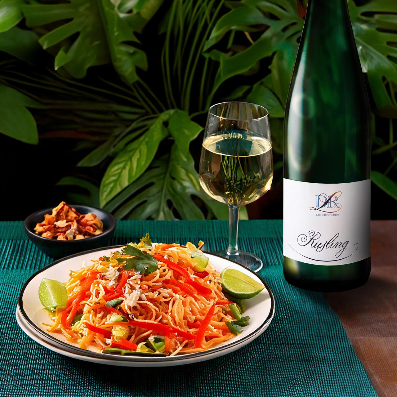 Spicy Peanut Noodles with Lime & Crunchy Veggies