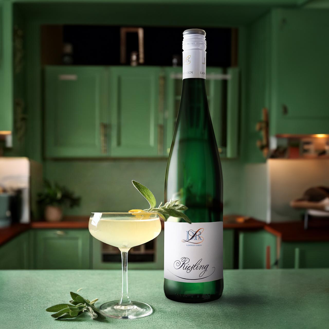 For a sophisticated sip, mix up the Slate & Sage cocktail using the slightly sweet, versatile Dr. L Riesling.